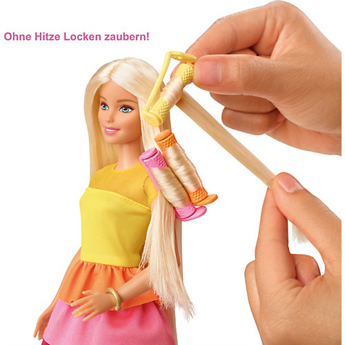 Игровой набор Barbie "Роскошные локоны" Кукла в модном наряде с аксессуарами для волос от Mattel