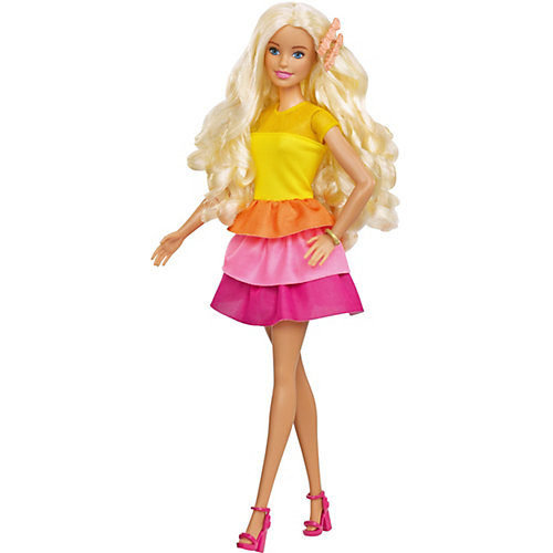 Игровой набор Barbie "Роскошные локоны" Кукла в модном наряде с аксессуарами для волос от Mattel