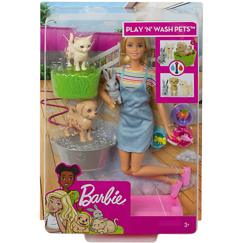Игровой набор Barbie Кукла и домашние питомцы от Mattel