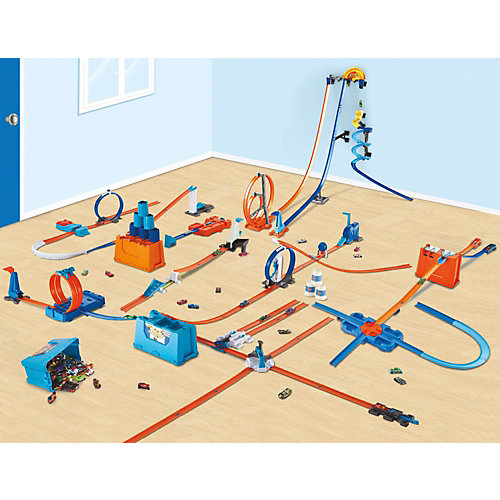 Автотрек Hot Wheels Track Builder Гонки по вертикали от Mattel