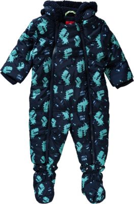 Schneeanzug mit Dinos dunkelblau Gr. 74 Jungen Baby