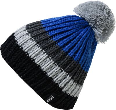 Bommelm�tze schwarz/grau Gr. 51 Jungen Kleinkinder