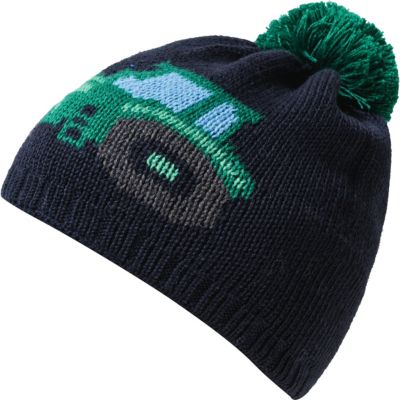 Bommelm�tze blau/gr�n Gr. 51 Jungen Kleinkinder