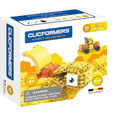 Clicformers - Bastel-Set gelb - 25 Stück