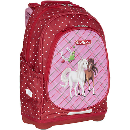Рюкзак школьный Herlitz Bliss Horses, без наполнения, красный - красный от herlitz