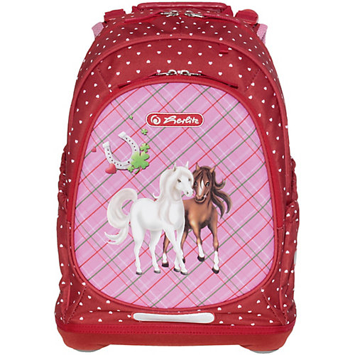 Рюкзак школьный Herlitz Bliss Horses, без наполнения, красный - красный от herlitz