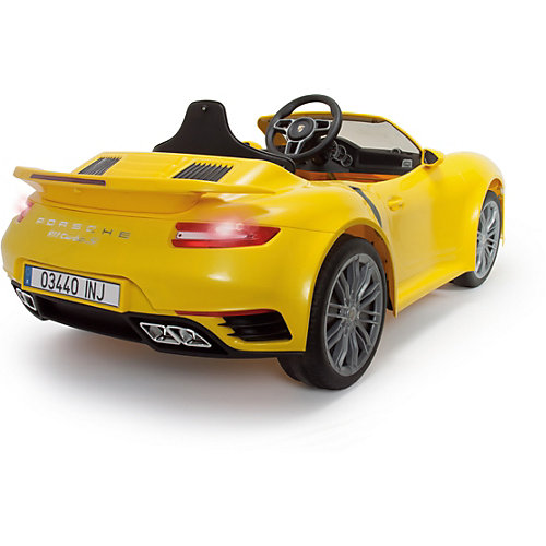 Электромобиль Injusa Porsche 911 Turbo S, 6V, желтый от INJUSA
