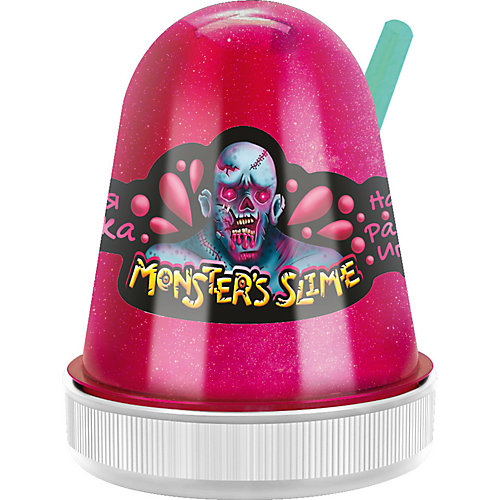 Слайм Monster Slime Сочная клубника, 130 гр от KiKi