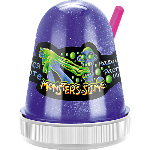 Светящийся слайм Monster Slime синий, 130 гр от KiKi