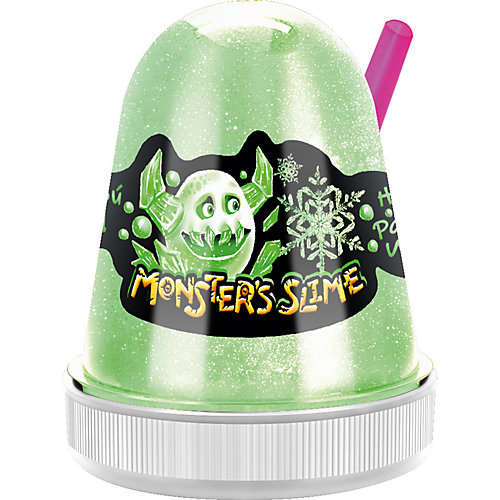 Слайм Monster Slime Цветной Лед, зеленый, 130 гр от KiKi