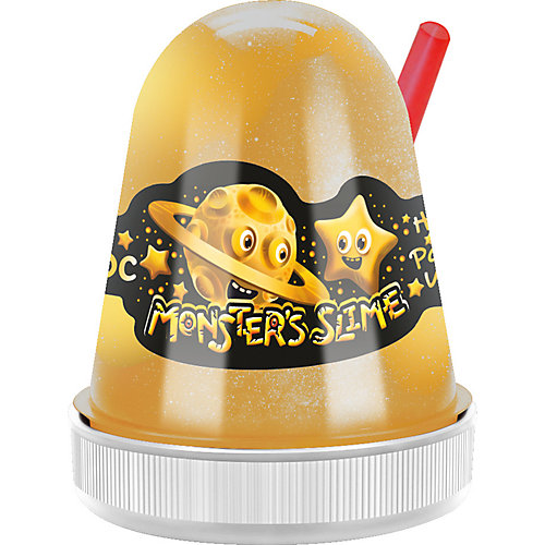 Слайм Monster Slime Золотой Космос, 130 гр от KiKi