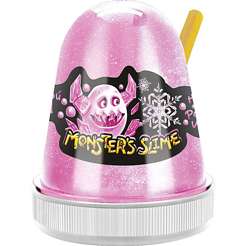 Слайм Monster Slime Цветной Лед, розовый, 130 гр от KiKi