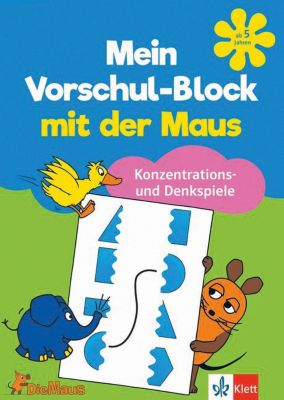 Buch - Mein Vorschul-Block mit der Maus: Konzentrations- und Denkspiele