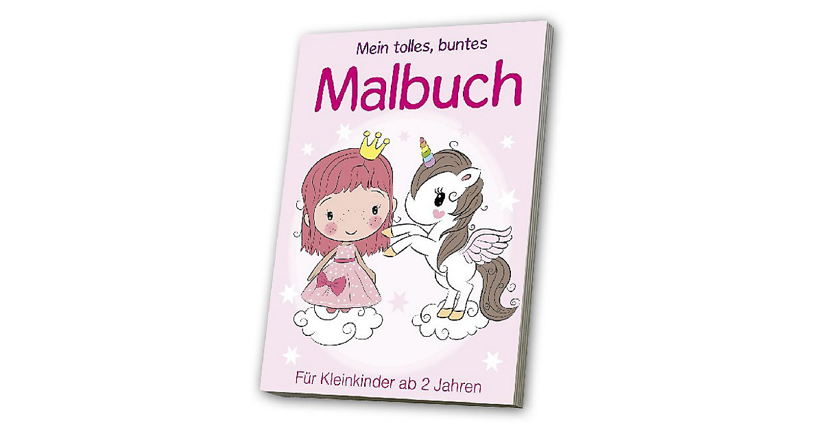 Buch - Mein tolles, buntes Malbuch, rosa
