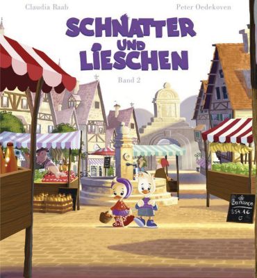 Buch - Schnatter und Lieschen: Schnatter und Lieschen gehen auf den Markt, mit 1 Audio-CD
