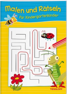 Buch - Malen und Rtseln Kindergartenkinder Kleinkinder