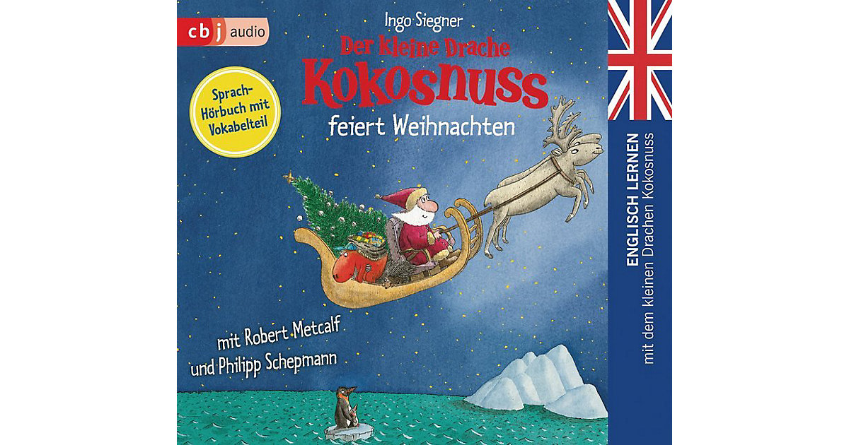 Der kleine Drache Kokosnuss feiert Weihnachten, 1 Audio-CD Hörbuch