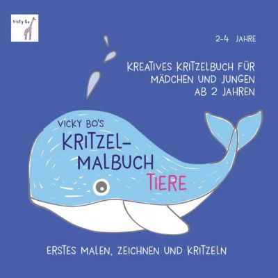 Buch - Vicky Bo´s Kritzel-Malbuch: Tiere
