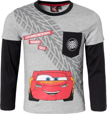 Disney Cars Langarmshirt grau Gr. 104/110 Jungen Kleinkinder