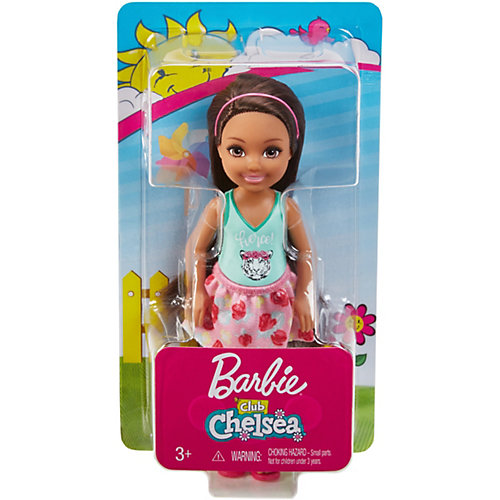 Мини-кукла Barbie Семья Челси, брюнетка в топе с тигром от Mattel
