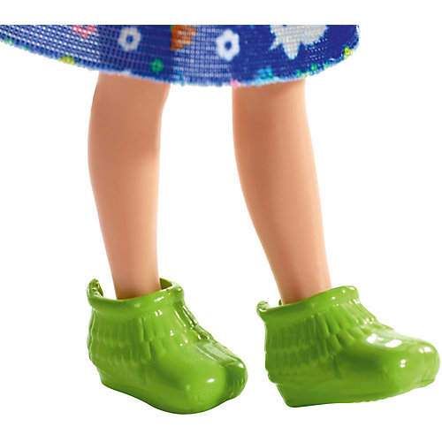 Мини-кукла Barbie Семья Челси, блондинка в топе с динозавром от Mattel