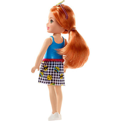 Мини-кукла Barbie Семья Челси, рыжеволосая в топе с надписью от Mattel