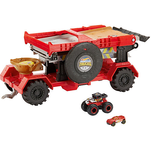 Автотрек Hot Wheels Monster Trucks Передвижная трасса для гонок от Mattel