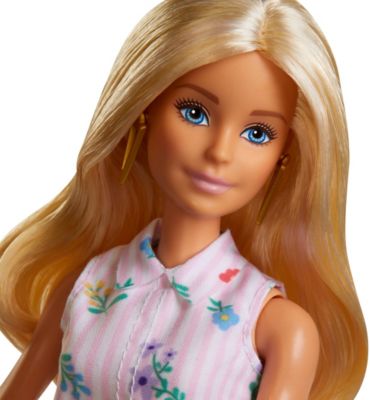 Barbie Fashionistas Puppe im Blumenkleid & Cowboystiefeln, Anziehpuppe