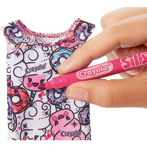 Игровой набор Barbie Crayola Кукла с одеждой и ароматными фломастерами от Mattel