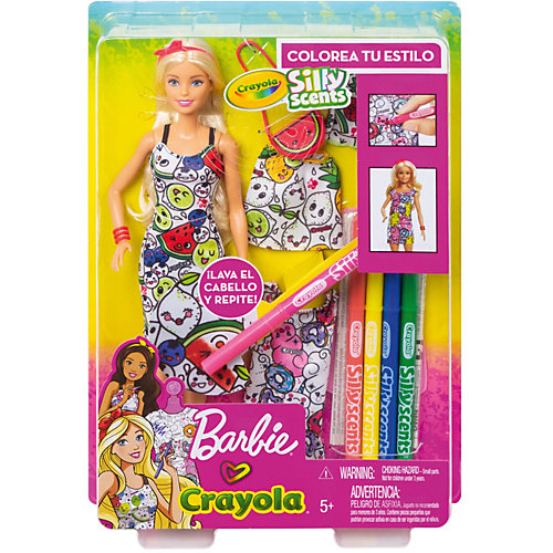 Игровой набор Barbie Crayola Кукла с одеждой и ароматными фломастерами от Mattel
