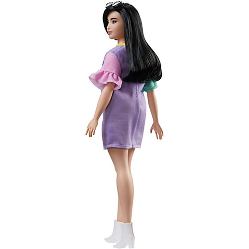 Кукла Barbie "Игра с модой" Брюнетка в платье с принтом от Mattel