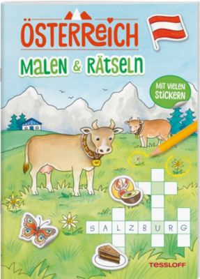 Buch - Österreich: Malen & Rätseln