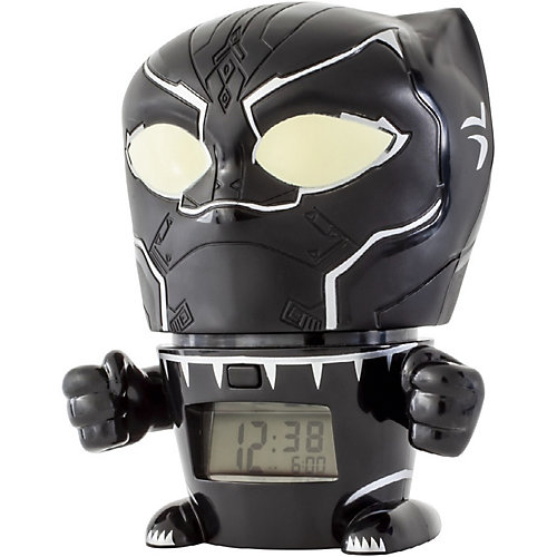 Будильник Kids Time BulbBotz Marvel «Черная пантера» минифигура от Детское время