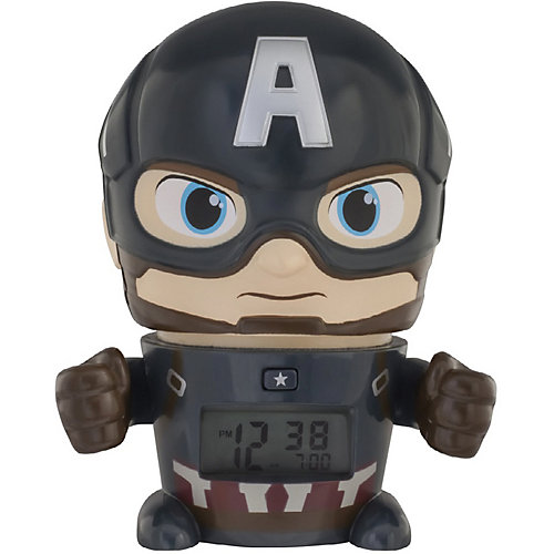 Будильник Kids Time BulbBotz Marvel «Капитан Америка» минифигура от Детское время