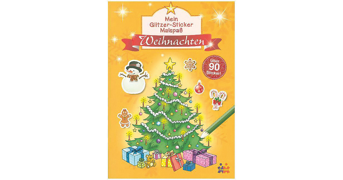 Buch - Mein Glitzer-Sticker Malspaß: Weihnachten