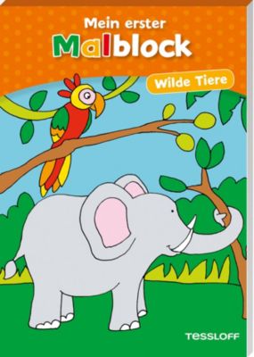 Buch - Erster Malblock: Wilde Tiere