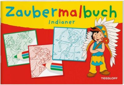 Buch - Zaubermalbuch Indianer