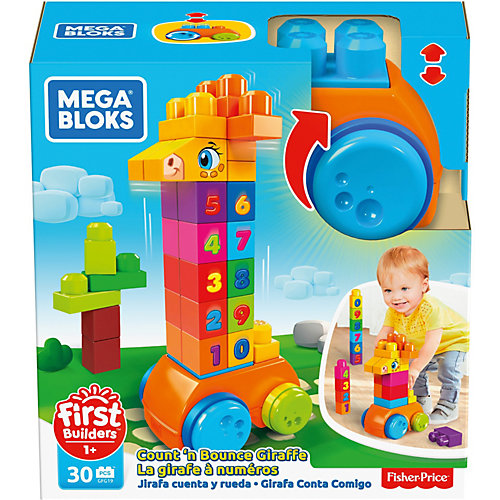 Конструктор Mega Bloks First Builders Жираф 123 от MEGA BLOKS