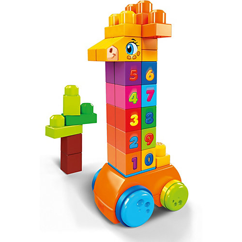 Конструктор Mega Bloks First Builders Жираф 123 от MEGA BLOKS