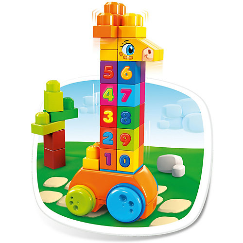 Конструктор Mega Bloks First Builders Жираф 123 от MEGA BLOKS