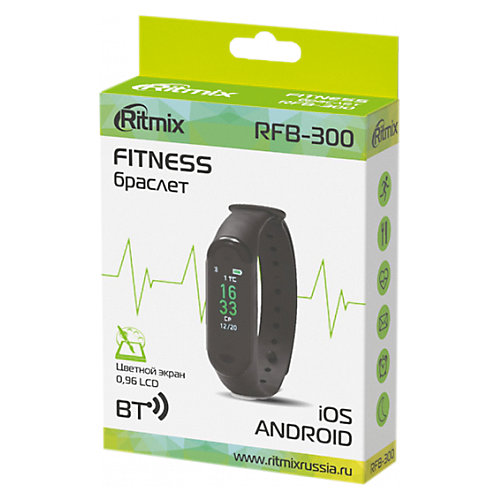Фитнес-браслет Ritmix RFB-300, черный от Ritmix