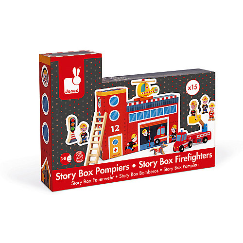 Игровой набор Janod "Пожарные", с деревянными фигурками от Janod