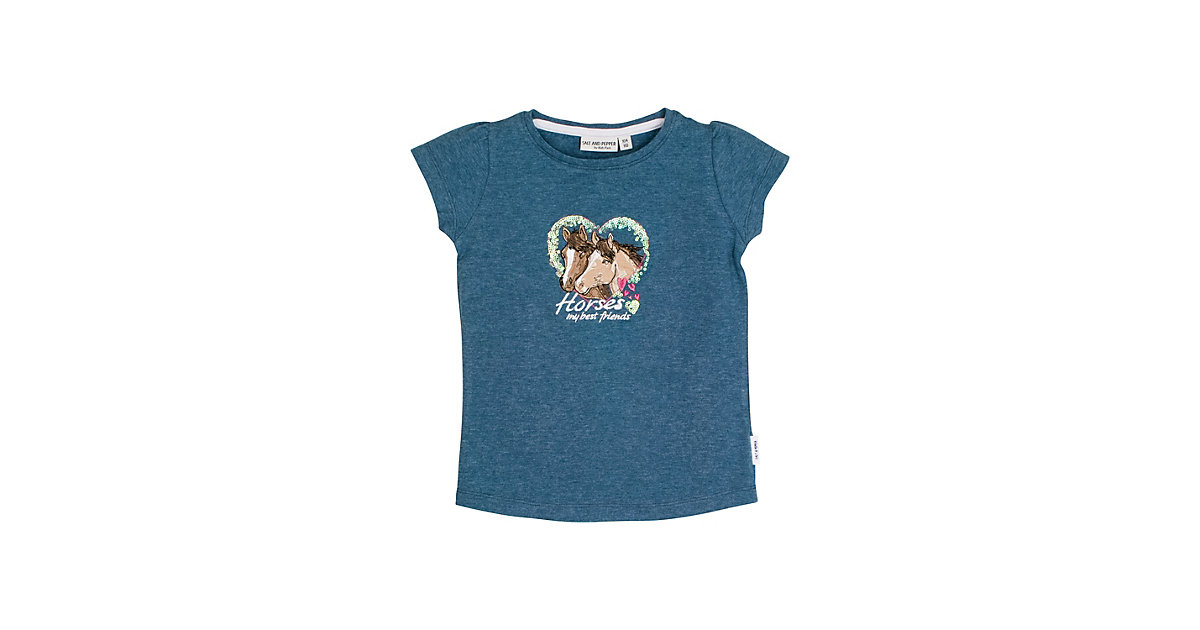 T-Shirt blau Gr. 116/122 Mädchen Kleinkinder