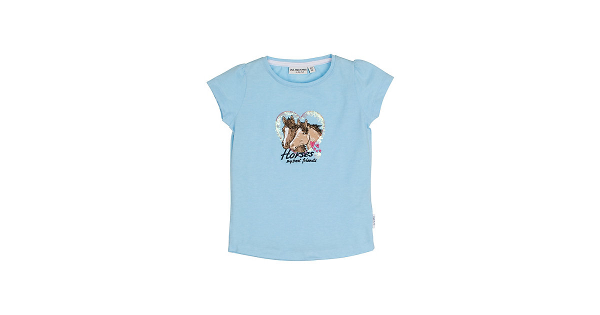 T-Shirt hellblau Gr. 128/134 Mädchen Kinder