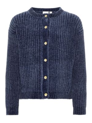 Name it Strick-Cardigan Grob Strickjacken blau Gr. 98 M�dchen Kinder