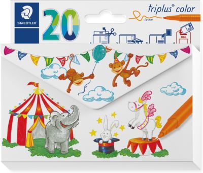Staedtler Filzstifte triplus color, 20 Farben