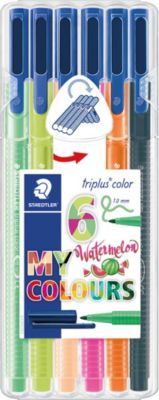 Staedtler Filzstifte triplus color Box My colours design - Wassermelone, 6 Farben