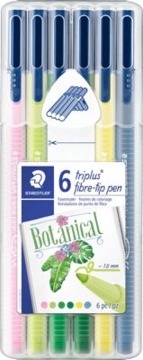 Staedtler Filzstifte triplus color Box My colours design - Botanik, 6 Farben