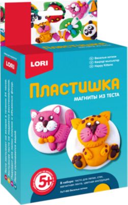 Набор для творчества Пластишка "Магниты из теста" Веселые котики