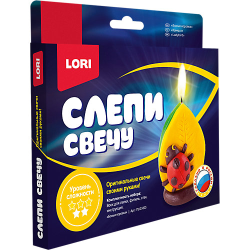 Набор для творчества Lori "Слепи свечу" Божья коровка от LORI